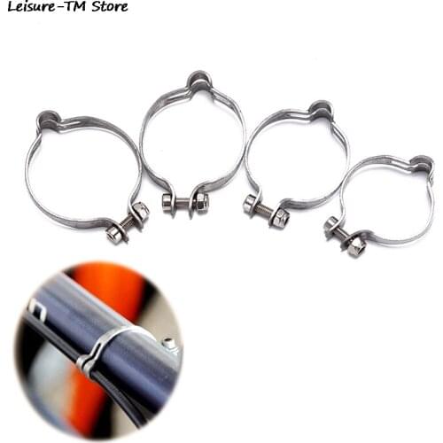 25.4/28.6/31.8/34.9mm Stainless Steel Vintage Bicycle Brake Cable Clamp Bike Disc Brake Shifter Tube Clamp Stop Line Organizer