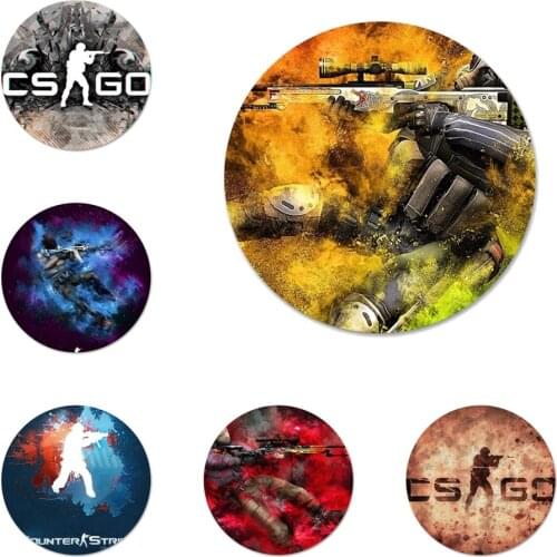 Counter Strike CS Go Icons Pins Badge Decoration Brooches Metal Badges For Clothes Backpack Decoration