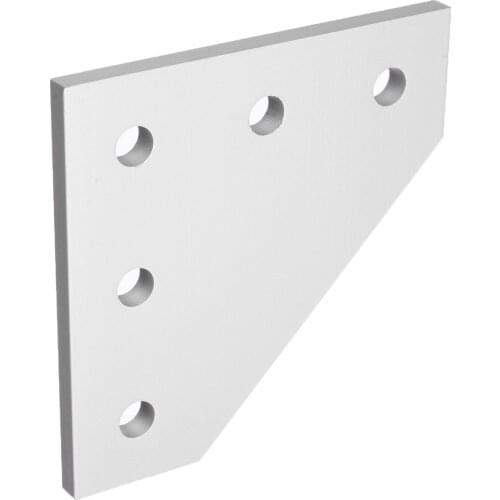 1pcs 5 Holes 90 Degree L type Joint Board Plate Corner Angle Bracket Connection Joint Strip for 2020 Aluminum Profile