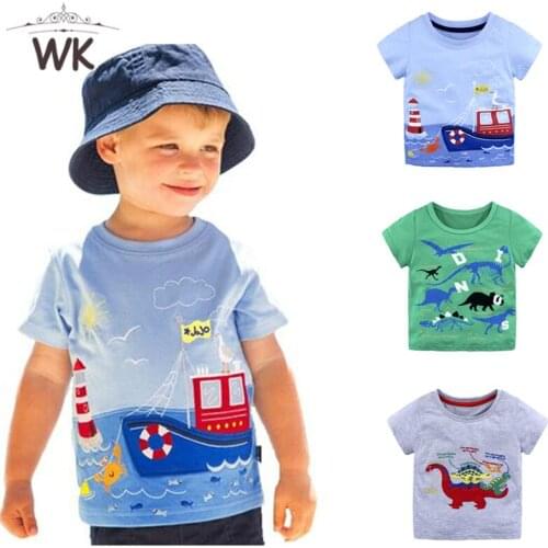 2021 Toddler T-shirt for Boys Clothes Baby Boy Summer Tops ship Kids Cotton T-shirt Boys Clothing Children T shirts