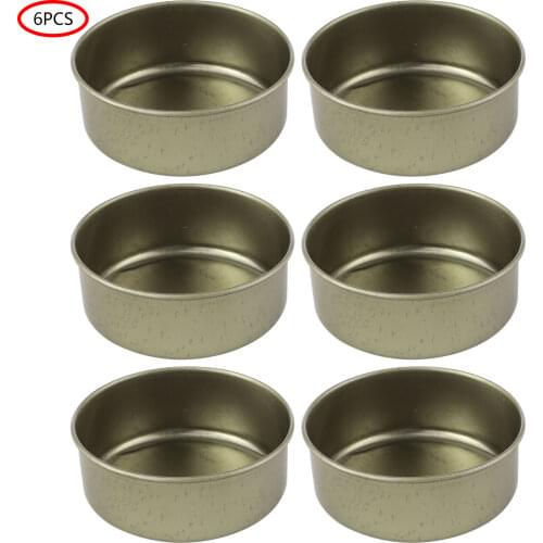 6 Round Metal Burner Caps Fire Extinguishing Lids Kitchen Tools Reusable Extinguishing Covers for Chafing Dish Burning Appliance