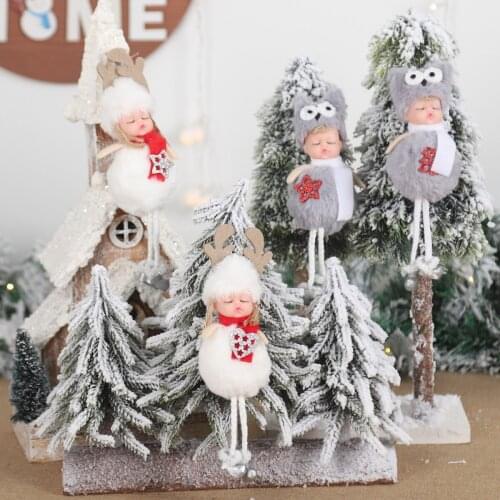 Angel Doll Merry Christmas Decorations for Home 2021 Christmas Ornaments Xmas Tree Decor Navidad Noel Gifts Happy New Year 2022
