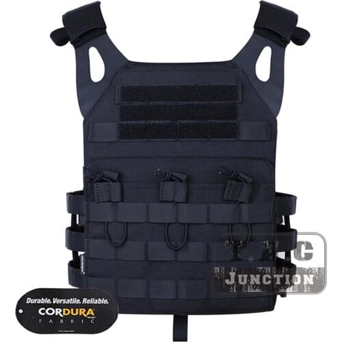 Emerson Tactical Jumpable Plate Carrier Body Armor + Plates CP Style JPC Lightweight Vest Black
