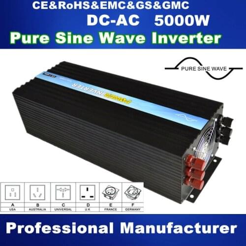 Factory Hot Sale! One year warranty,CE, ROHS Certificate, AC110V 5000w home use solar inverter