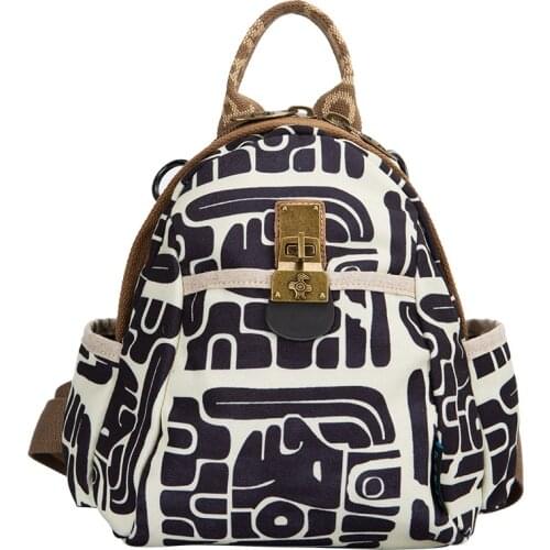 Canvas Backpack Students School Bag Teenage Girls Boys Backpacks Bags Cartoon Rucksack Street Pack