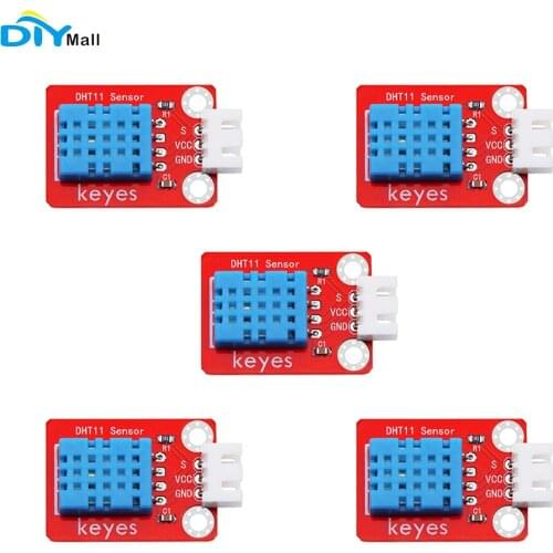 10pcs keyes brick DHT11 Temperature and Humidity Sensor(Pad hole) Anti-reverse Plug White Terminal for Arduino