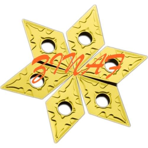 10pcs DNMG110404 Carbide Insert DNMG150404 DNMG150604 External Turning Tool Diamond DNMG CNC Blade Cutter Lathe For MDJNR/L