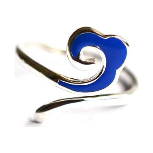 New Anime Grandmaster of Demonic Cultivation Lan Wangji S925 Silver Cloud Openings Ring ZY