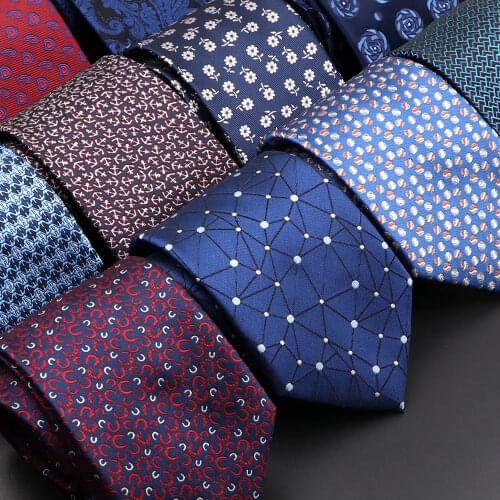 New Mens Tie Classic Solid Color Stripe Plaid 8cm Jacquard Navy Necktie Accessories Daily Wear Cravat Wedding Party Gift