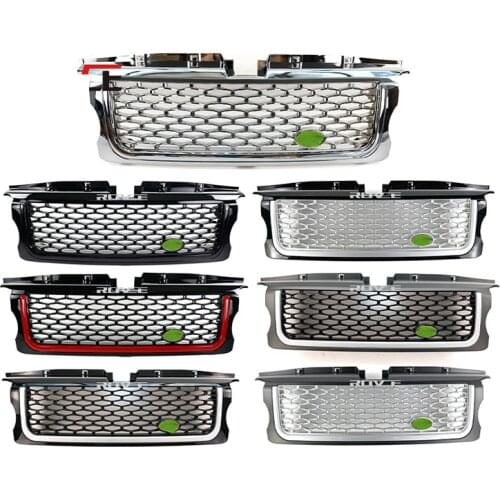 ROVCE ABS Grille Front Bumper Mesh Grille For Land Rover Range Rover Sport 2006-2009 L320