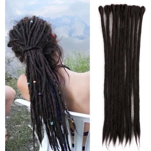 Handmade Dreadlocks Hair Extensions Reggae Hair Hip-Hop Style Faux Locs Crochet Hair Crochet Braids for Women