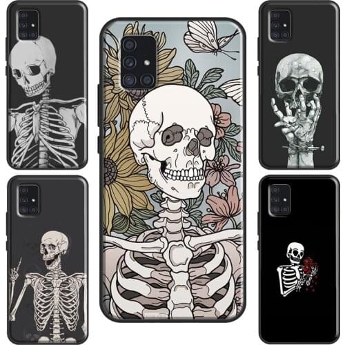 Skeleton Skull Bones Case For Samsung A52 A12 A32 A42 A72 A21S A20e A02 S A10 A30 A40 A50 A70 A11 A31 A51 A71