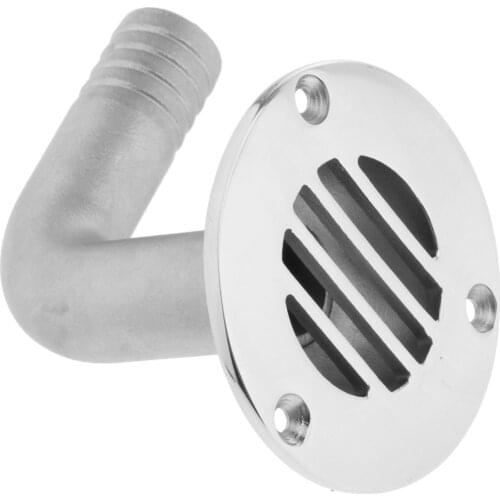 Stainless Steel Deck Floor Drain Scupper 90 Degree Boat Plumbing Fittings 3/4