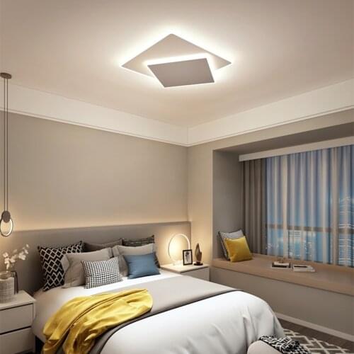 Bedroom lamp simple modern creative warm home study living room lamp LED ceiling lamp Nordic ins room lamp
