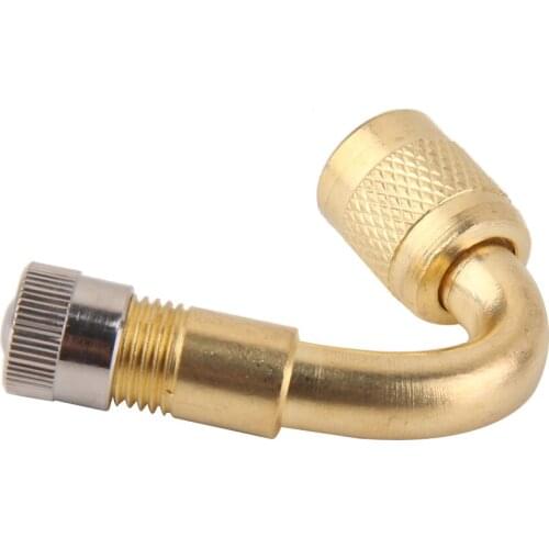 45 Degree Motorcycle Car Truck 4x Brass Tire Valve Stem Extension Extender