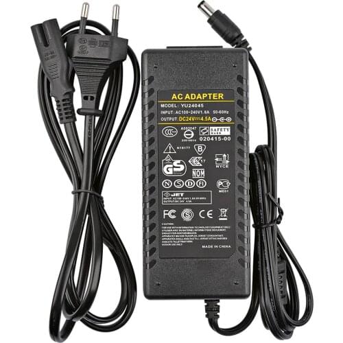 Amplifier 24V Power Adapter AC100-240V To DC24V 4.5A Power Supply For TPA3116 TPA3116D2 TDA7498E Sound Amplifiers US EU Plug