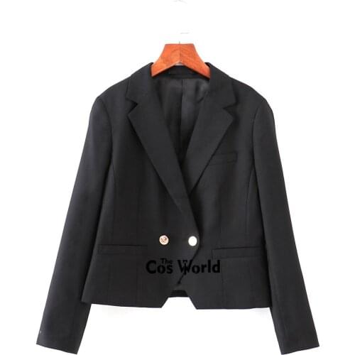 Japanese Womens Girls Spring Autumn Suits Blazer Long Sleeve Jackets Coats Outwear For JK School Uniform