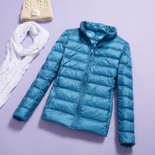 Women Bomber Jacket Light Ultra-thin Style Spring Autumn Female Slim Short Coat Warm Duck Down Plus Size 7XL Factory Outlet