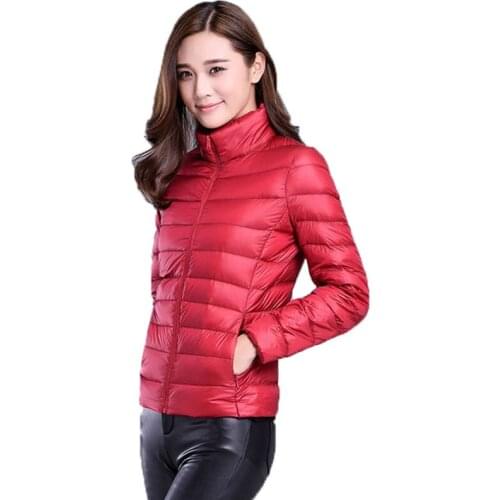 Down Jacket Stand Collar 7XL Plus Size Solid Color Down Cotton Jacket Spring Winter Slim Warm Jacket Parker Coat Women A130