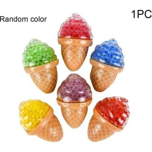 1pcs Decompression TPR Bubble Bead Vent Ball Toys Stress Relief Squeeze Lovely Ice-cream Rainbow Grape Ball Toy