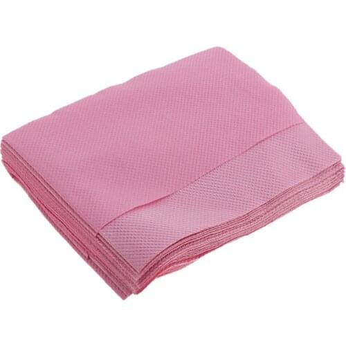 10Sheets Disposable Waterproof Portable Tablecloth For Tattoo Nail Art Pink