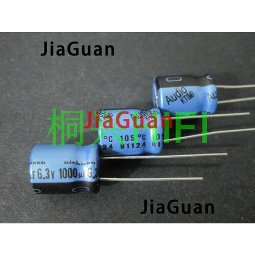 20pcs Genuine NICHICON KT 6.3V1000UF 10X12.5MM Audio Electrolytic capacitor blue kt 1000uF/6.3v hot sale 6.3v 1000uf