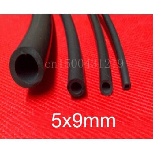 5mm X 9mm Black Silicone Rubber Hose Tubing Hose Tube Flexible