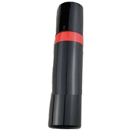 50pcs High Class Black Long Lip Gloss Tube 6g Lip Glaze Empty Cosmetic Packing Bottles with Red Heart Brush tip wand Red Waist