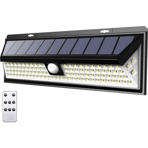 90/118 Leds Solar LED Light Outdoor Street Wall Lamp Waterproof IP65 Motion Sensor Detector Remote Garden Lighting Night Light