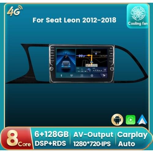 Android 11 DSP RDS For Seat Leon 2005-2012 Car Radio Auto Multimedia DVD Player GPS Navigation Auto carplay IPS BT