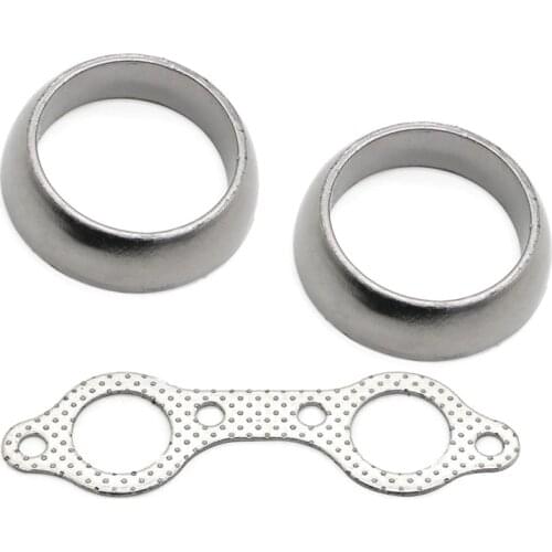 ATV Quad Exhaust Donut + Manifold Gasket For Polaris RZR800 RZR 800 800s 08-14 / Sportsman 600 03-06 / Sportsman 700 02-07