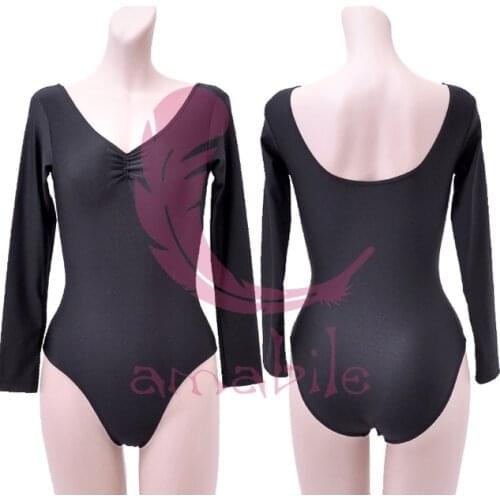 Ballet Dance Gymnastics training long sleeve leotard adult leotard AL0074