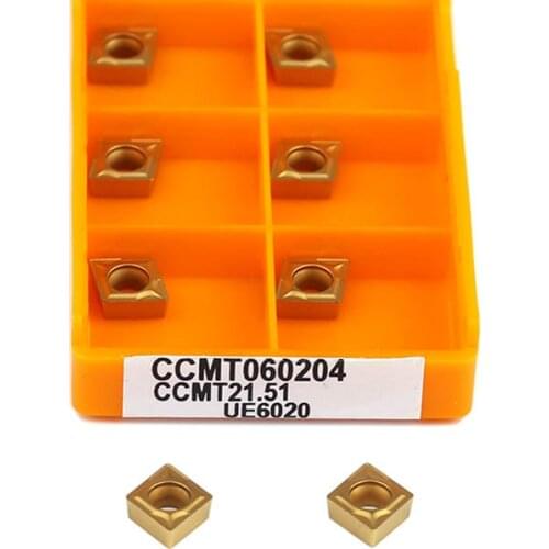 CCMT060204 CCMT060208 VP15TF UE6020 US735 Carbide Inserts Metal Lathe Tools,CNC Lathe Cutting Blades, For Steel Stainless Steel