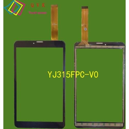 Black 8 Inch for RoverPad Pro Q8 Lte tablet pc capacitive touch screen glass digitizer panel Free shipping