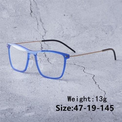 Denmark Brand Design Eyeglass Frames Blue Eyeglasses Brand Designer Eyewear Frames Women Men Optical Glasses Metal Glasses Frame