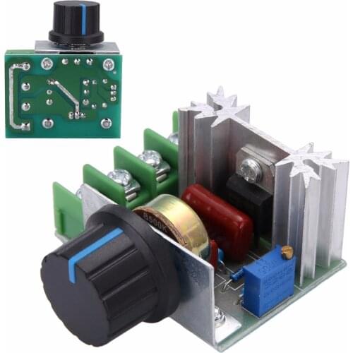 AC 50-220V 2000W Motor Dimmers SCR Voltage Controller Mayitr Electrical Knob Switch Speed Control Tool 48 * 34 * 27 mm