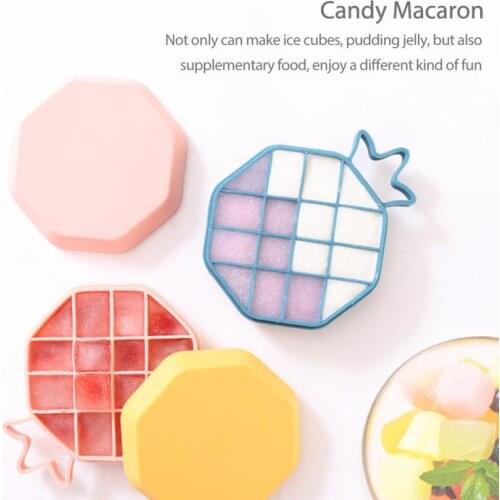 Pineapple Shape Children DIY Creative Food Grade Silicone Ice Cube Tray Ice Cubes Small Square Mold Ice Maker Kitchen Cocina