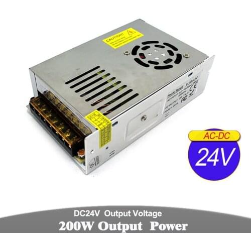 Switching power supply unit dc 24V 8.3A 200W AC-DC power Source 110V 220V Input to DC24V Output For CCTV LED Lighting Monitor