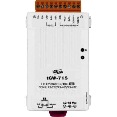 New Original Spot Photo For tGW-718 Mini Modbus/TCP To RTU/ASCII Gateway 1 RS-232/422/485