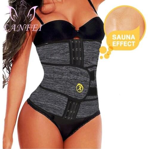 LANFEI Women Waist Trainer Body Shaper Belly Belt Trimmer sauan sweat Slimming strap shapewear for Weight Loss Workout Fitness