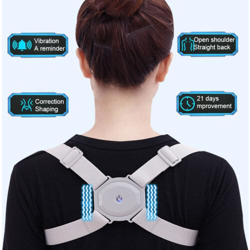 Adjustable Smart Back Posture Corrector Intelligent Spine Clavicle Brace Support Belt Shoulder Training Correction Adult Child
