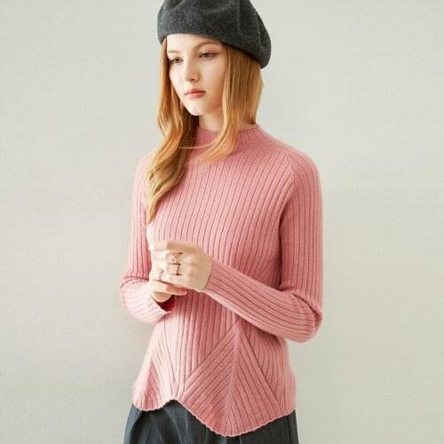 Luxury Brand 100% Cashmere Sweater Women Autumn Winter Soft Natural Goat Warm Camel White Pink Knitted Pullover Tops Sweater