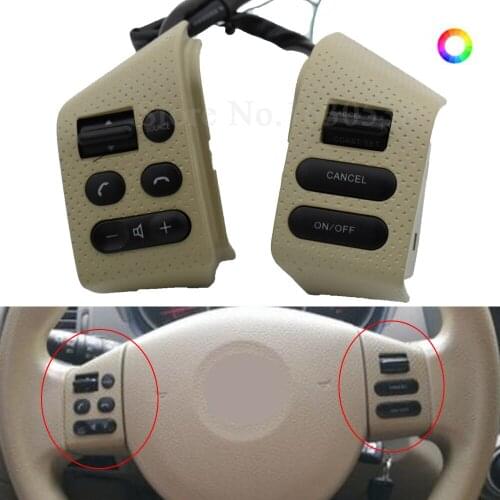 Seven color backlight, free switching Steering Wheel Switch Audio Volume Cruise Control Button For Nissan Sylphy 2005-2017