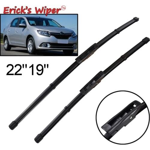 Ericks Wiper LHD Front Wiper Blades For Dacia Renault Logan 2015 - 2020 Windshield Windscreen Front Window 22"+19"