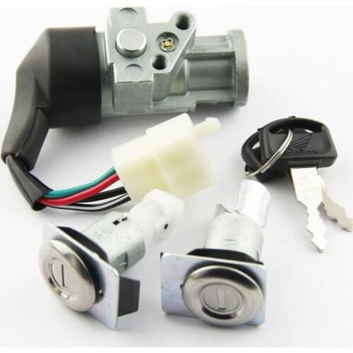 Ignition Switch Fuel Gas Cap Seat Lock Key Kit For Honda CH80 Elite 1985 1986 1987 1988 1989 1990 1991 1992-2007 35010-GV4-901