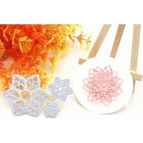 Snowflake Greeting Cards Cutting Dies Stencil Flower DIY Scrapbooking Die Cuts Album Paper Cards Embossing Crafts Die Cut