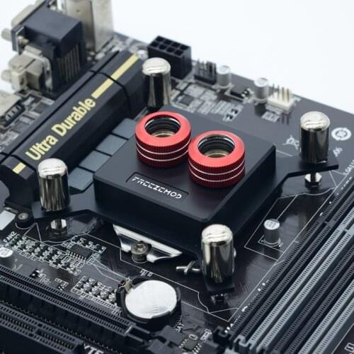 FREEZEMOD Black CPU Water Cooler Block Sprayable Lquid For Intel 115X 2011 1151 Watercooling CPU Block For Modding 50mm * 50mm