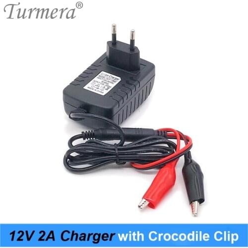 12V Charger 2A Lithium Battery Charger with Crocodile Clip for 12V Lead Acid Battery 7Ah 10Ah20Ah Motorcycle Power Charger NEW