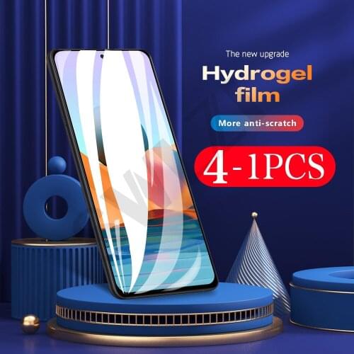 4-1Pcs soft full cover for Redmi 9 4G 5G hydrogel film 9i 9T 9A 9AT 9C phone screen protector note 9T 9s pro MAX Not Glass