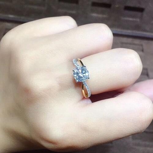 Fashion Twist Cross Crystal Zircon Diamonds Gemstones Rings for Women Gold Color Fine Jewelry Wedding Band Bague Bijoux Gifts